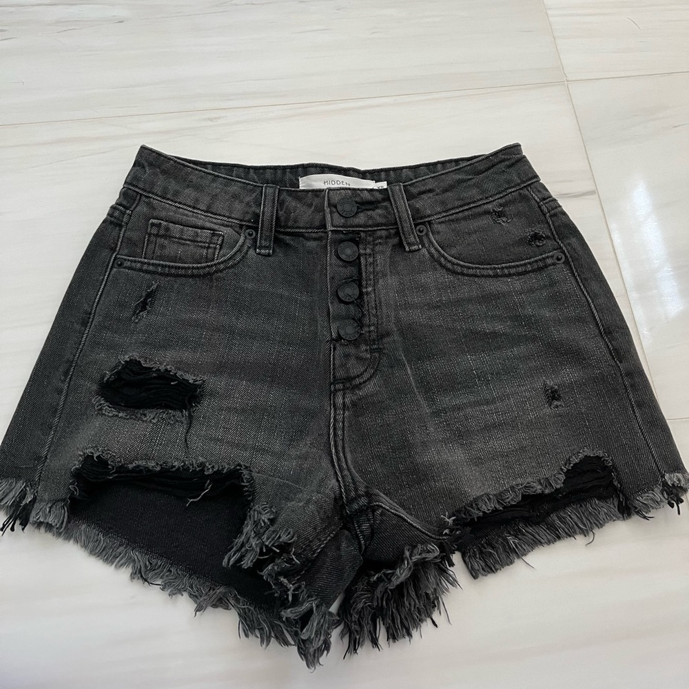 Hidden Denim Jean Short Button Fly Shorts